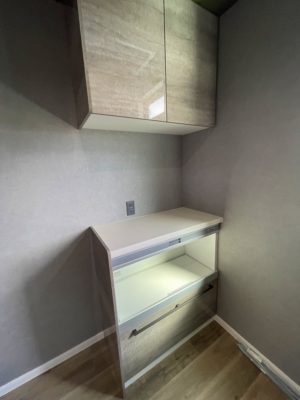 2階キッチンレンジボード